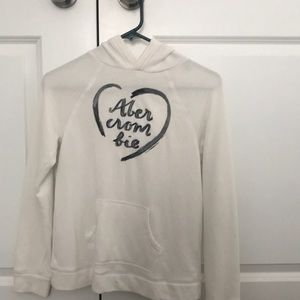 White Abercrombie Hoodie